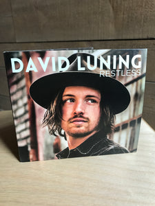 David Luning Restless CD Album Blue Rose Music Front Cover
