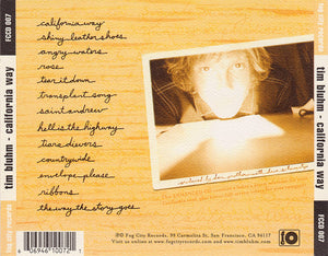 Tim Bluhm California Way CD Blue Rose Music Back Cover The Mother Hips 