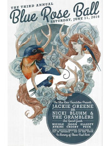 Blue Rose Ball poster 2016 artwork by stanley mouse blue rose foundation benefit small glossy poster