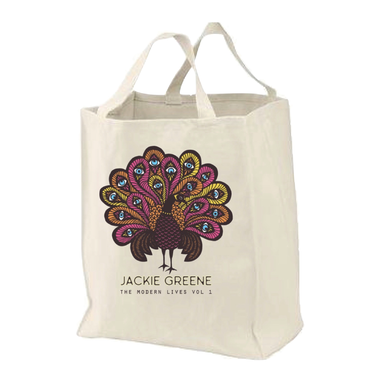 Jackie Greene merch organic canvas tote shopping bag organic made in america blue rose music