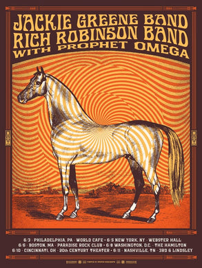 Jackie Greene East Coast Tour Poster merch art rich robinson band prophet omega