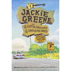 Jackie Greene 2014 fillmore poster limited edition blue rose music